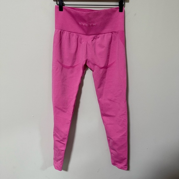 NVGTN Bubble Gum Pink Contour Seamless Leggings size Large - Picture 8 of 8